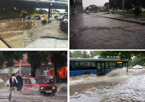 Город плывёт в море ночных дождей